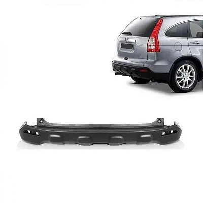 Para choque crv honda de 2007 a 2009 traseiro inferior preto sem pisca texturizado