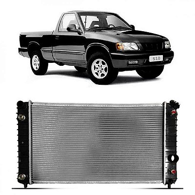 Radiador s10 e blazer chevrolet de 1997 a 2011 4.3 V6 com ar câmbio automático