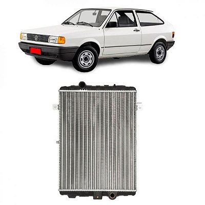 Radiador gol parati saveiro voyage volkswagen de 1987 a 1994 sem ar e câmbio manual