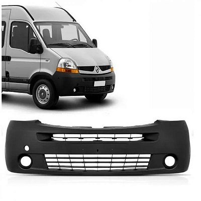Para choque master renault de 2009 a 2012 dianteiro com furo