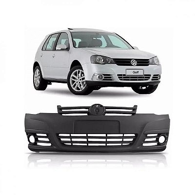 Para choque golf volkswagen de 2008 a 2012 dianteiro com furo auxiliar