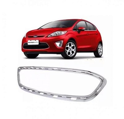 Moldura inferior para choque fiesta ford de 2011 a 2013 cromado grade central mexicano