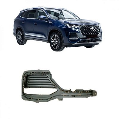 Grade do para choque tiggo 8 pro chery de 2022 a 2025 lateral lado esquerdo com furo