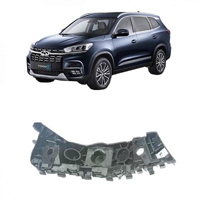 Suporte guia do para choque tiggo 8 chery de 2021 a 2025 dianteiro lado esquerdo