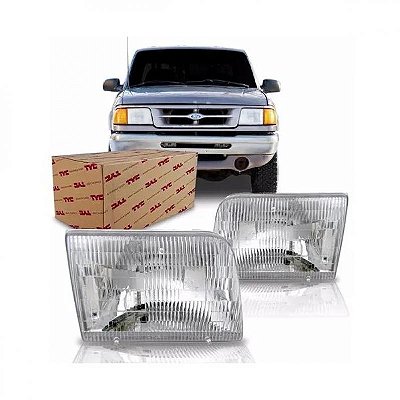Farol ranger ford de 1993 a 1997 lado esquerdo policarbonato