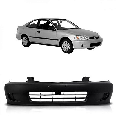 Para choque civic honda de 1999 a 2000 dianteiro preto