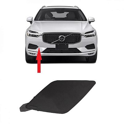 Tampa de reboque para para choque xc60 volvo de 2018 a 2021 dianteiro