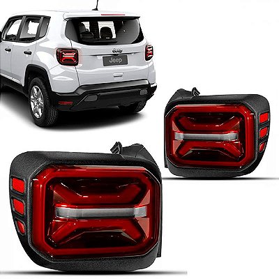Lanterna renegade jeep de 2022 a 2025 traseira lado direito com LED