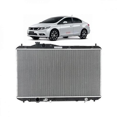 Radiador civic honda de 2012 a 2016 automático e manual