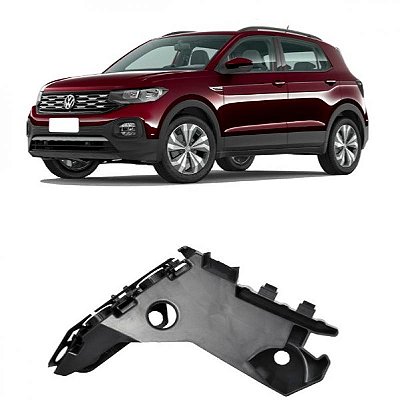 Guia do para choque t cross volkswagen de 2019 a 2024 dianteiro lado direito