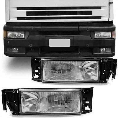 Farol eurotech iveco de 1997 a 2005 lado esquerdo