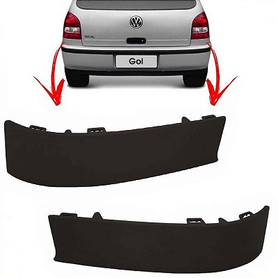 Acabamento de lanterna gol volkswagen de 2004 a 2008 traseira lado esquerdo quarta geração
