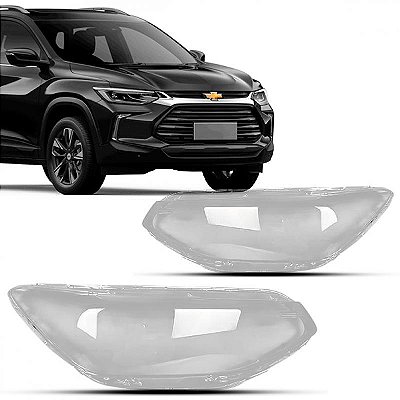 Lente de farol tracker chevrolet de 2020 a 2025 lado esquerdo