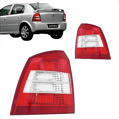 Lanterna astra chevrolet de 1998 a 2002 traseira lado direito bicolor hatch