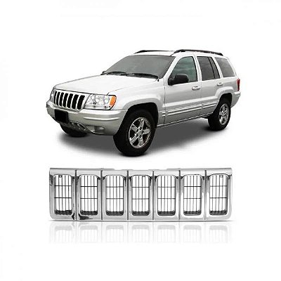 Grade do radiador grand cherokee jeep de 1996 a 1998 cromada