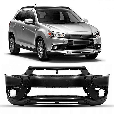 Para choque asx mitsubishi de 2017 a 2022 dianteiro preto