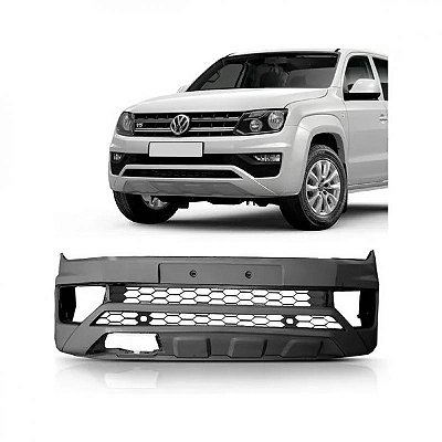 Para choque amarok volkswagen de 2017 a 2024 dianteiro preto com grade