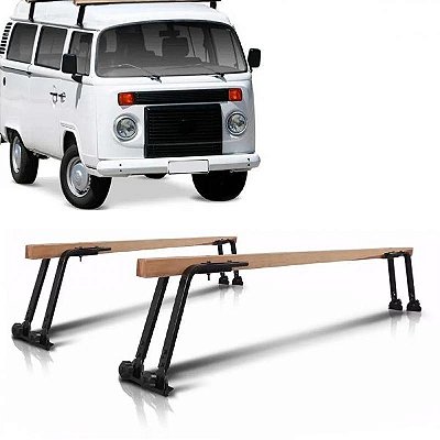 Rack kombi volkswagen de 1997 em diante de madeira para teto alto