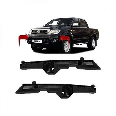 Suporte guia para choque hilux toyota de 2005 a 2011 dianteiro lado esquerdo preto picape