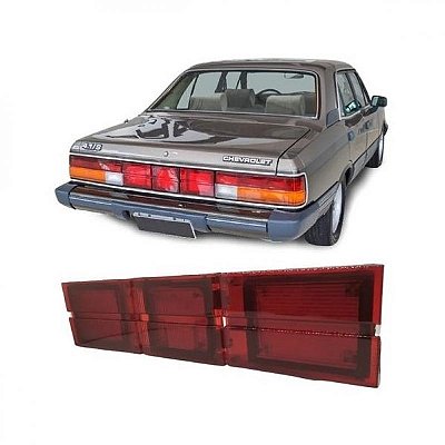Aplique opala chevrolet de 1988 a 1992 traseiro rubi