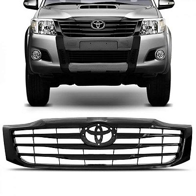 Grade do radiador hilux toyota de 2012 a 2015 preta picape