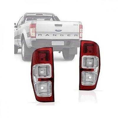 Lanterna ranger ford de 2013 a 2023 traseira lado esquerdo bicolor