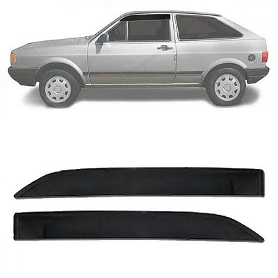 Calha de chuva gol voyage parati saveiro volkswagen de 1980 a 1987 preta