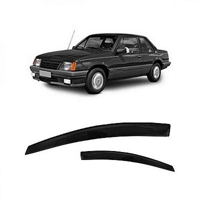 Calha de chuva monza chevrolet de 1982 a 1996 preta duas portas