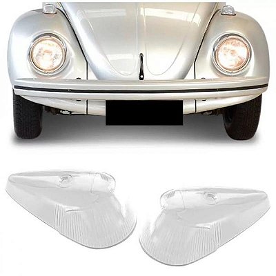 Lente de lanterna fusca volkswagen de 1971 a 1996 dianteira cristal