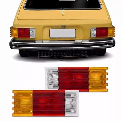 Lanterna brasilia volkswagen de 1978 a 1984 traseira tricolor