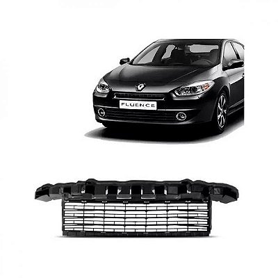 Grade de para choque fluence renault de 2010 a 2013 central preta