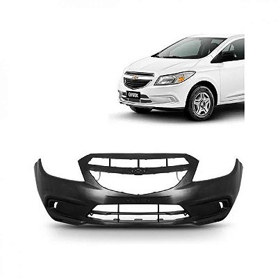 Para choque onix chevrolet de 2012 a 2016 dianteiro preto sem furo