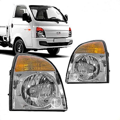 Farol hr hyundai de 2005 a 2012 lado esquerdo com pisca âmbar