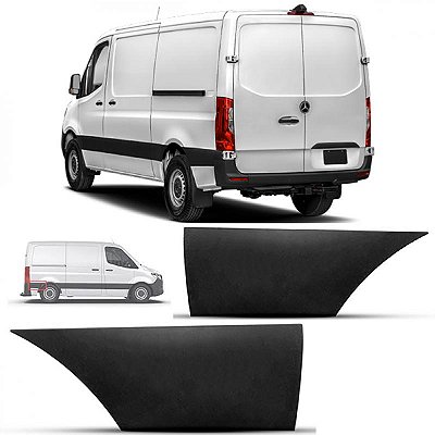 Friso sprinter mercedes benz de 2020 a 2025 lateral traseiro lado direito curto