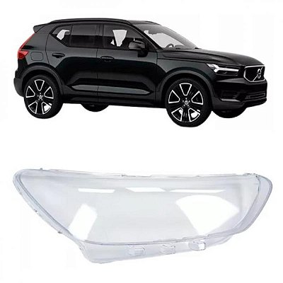 Lente de farol xc40 volvo de 2018 a 2023 lado direito