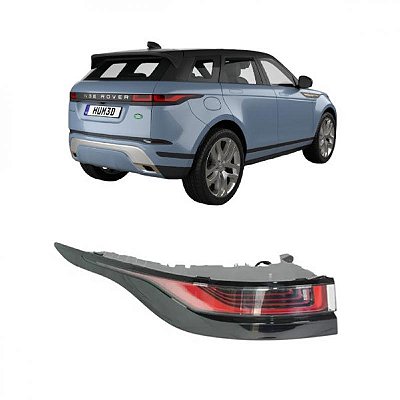 Lanterna evoque land rover de 2020 a 2022 traseira de canto lado direito