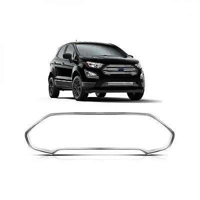 Moldura inferior para para choque da grade do radiador ecosport ford de 2018 a 2021 cinza claro