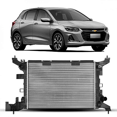 Radiador onix chevrolet de 2020 a 2024 câmbio manual motor 1.0 aspirado