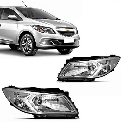 Farol onix prisma chevrolet de 2012 a 2016 lado direito cromado