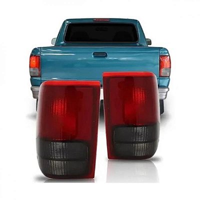 Lanterna ranger ford de 1993 a 1997 traseira lado esquerdo rubi e fumê
