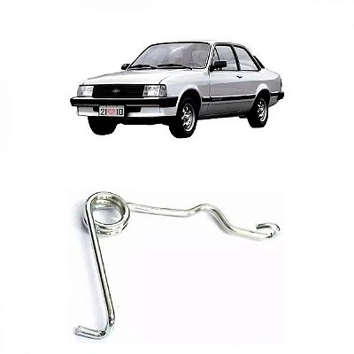 Mola da trava do capô chevette e monza chevrolet de 1984 a 1996 preta para todos os modelos de monza
