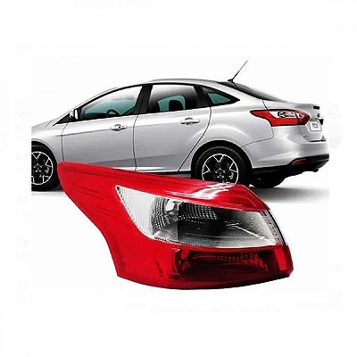 Lanterna focus ford de 2014 a 2015 traseira de canto lado esquerdo sedã