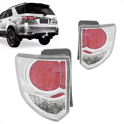 Lanterna hilux sw4 toyota de 2012 a 2015 traseira de canto lado direito cromada