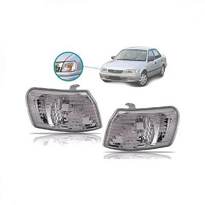 Lanterna corolla toyota de 1998 a 2002 dianteira lado esquerdo brasileiro com lâmpada