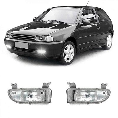 Farol auxiliar gol volkswagen de 1995 a 1999 lado esquerdo lente raiada