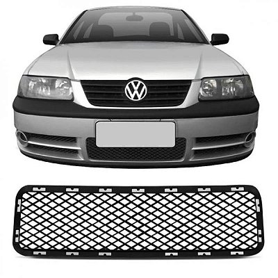 Grade para para choque gol volkswagen de 2004 a 2005 dianteiro central geração três ponteira para choque fase dois