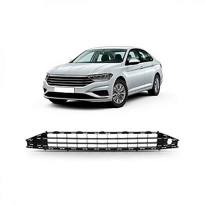 Grade de para choque jetta volkswagen de 2019 a 2022 dianteira central sedã