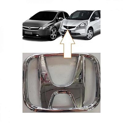 Emblema da grade do radiador civic honda de 2007 a 2011 e fit honda de 2009 a 2014