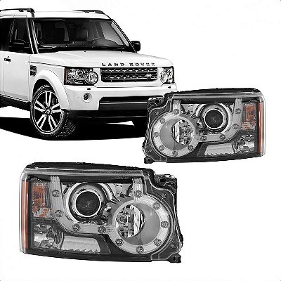 Farol discovery 4 land rover de 2009 a 2013 lado esquerdo com LED nove pinos e xenon