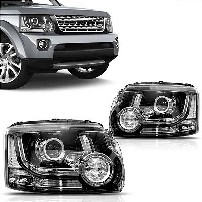 Farol discovery 4 land rover de 2014 a 2016 lado esquerdo com LED D3S nove pinos